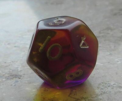 Dice & Games - Firefly / Gem Blitz - d12 - purple - OOP dice