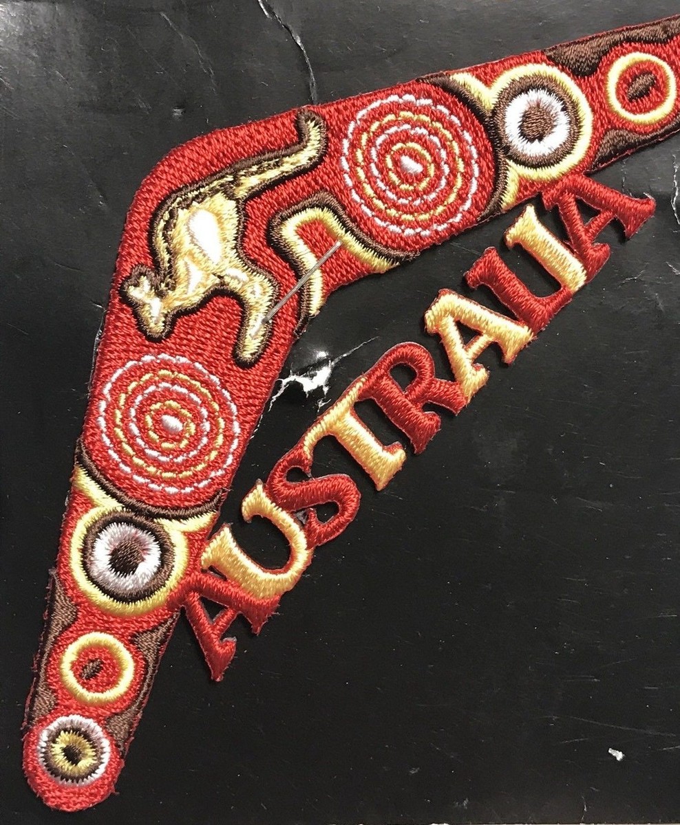 NIP Australia Boomerang Kangaroo Australian Embroidered