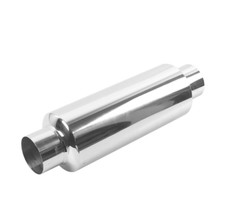 2.5" Resonator Exhaust Muffler Stainless Steel Muffler Tip Exhaust Tail Tube