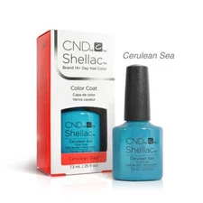 CND Shellac Color Coat/***Cerulean Sea Color***Power Polish 7.3ml/.25fl.oz.New
