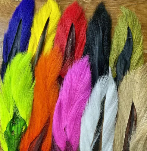 HARELINE PETITE BUCKTAIL. YOU PICK COLOR. FLY TYING, JIGS, DEER HAIR, STREAMER.