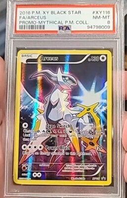 POKEMON CARD ARCEUS HOLO FULL ART 116 BLACK STAR PROMO XY116