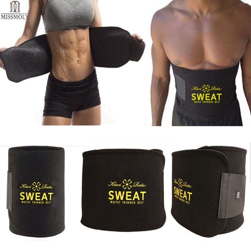 Men Abdomen Fat Burner Belly Compression Body Shaper Slim Waist Trainer Gym Belt - Picture 3 of 17