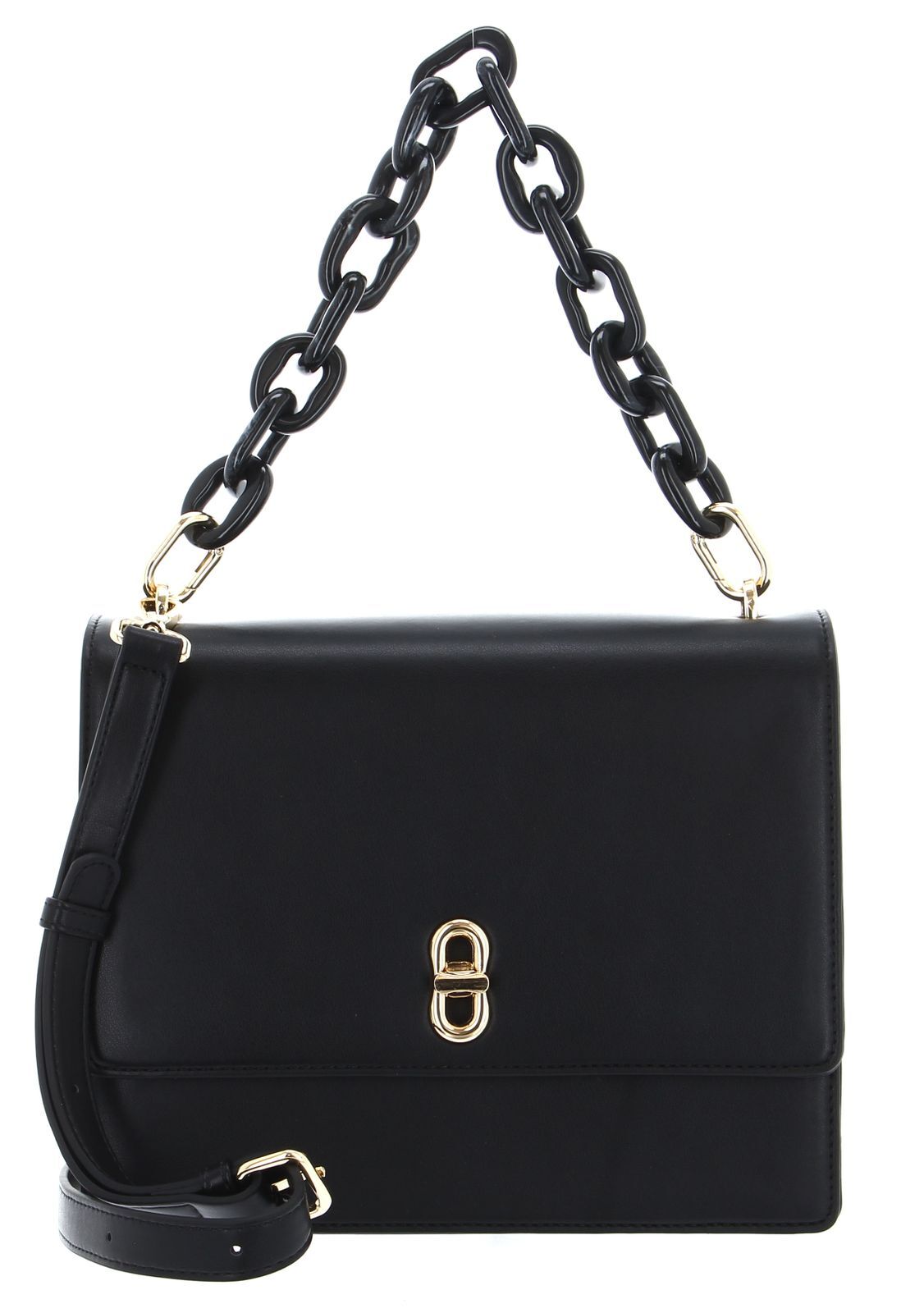 SEIDENFELT MANUFAKTUR Herrvik Big Crossbody Bag L Black / Gold