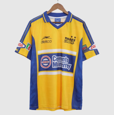TIGRES UANL Home 99/00 - Jersey Soccer Retro - Yellow - XL (USA