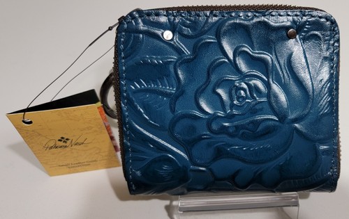 PATRICIA NASH Malene Blue Coral Wallet Zip_Around NEW Leather - Picture 4 of 12