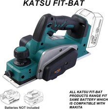 KATSU FIT-BAT 21V 82mm Electric Portable Cordless Planer, Without Batteries