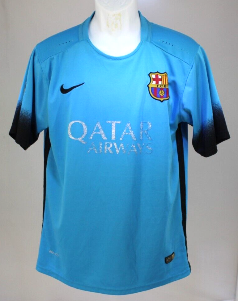Club Barcelona FC Authentic Nike Jersey Size Large 2015-2016 #10