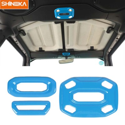 2pcs Car Reading Light Lamp Frame Decor Trim Cover for Jeep Wrangler JL JT 2018+