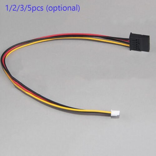 SATA 15 Pin Female to 4 Pin Floppy FDD Female Jack Power Connector Cable 30cm - Afbeelding 1 van 4