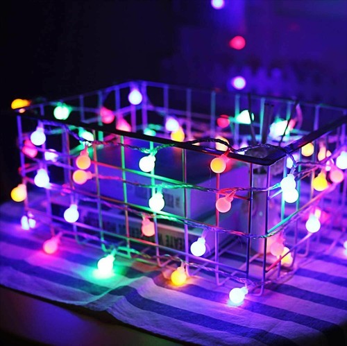 50 LED Battery 8 Mode Remote Fairy Lights Wedding Party Outdoor Indoor - Colour - Picture 4 of 7