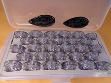 Box of 28 Clear BOBBINS for Singer 2010 4613 4617 4623 6234 7000 7005 #312956-S