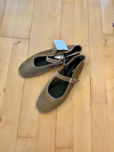 ZARA suede ballerinas UK 5 - EUR 38