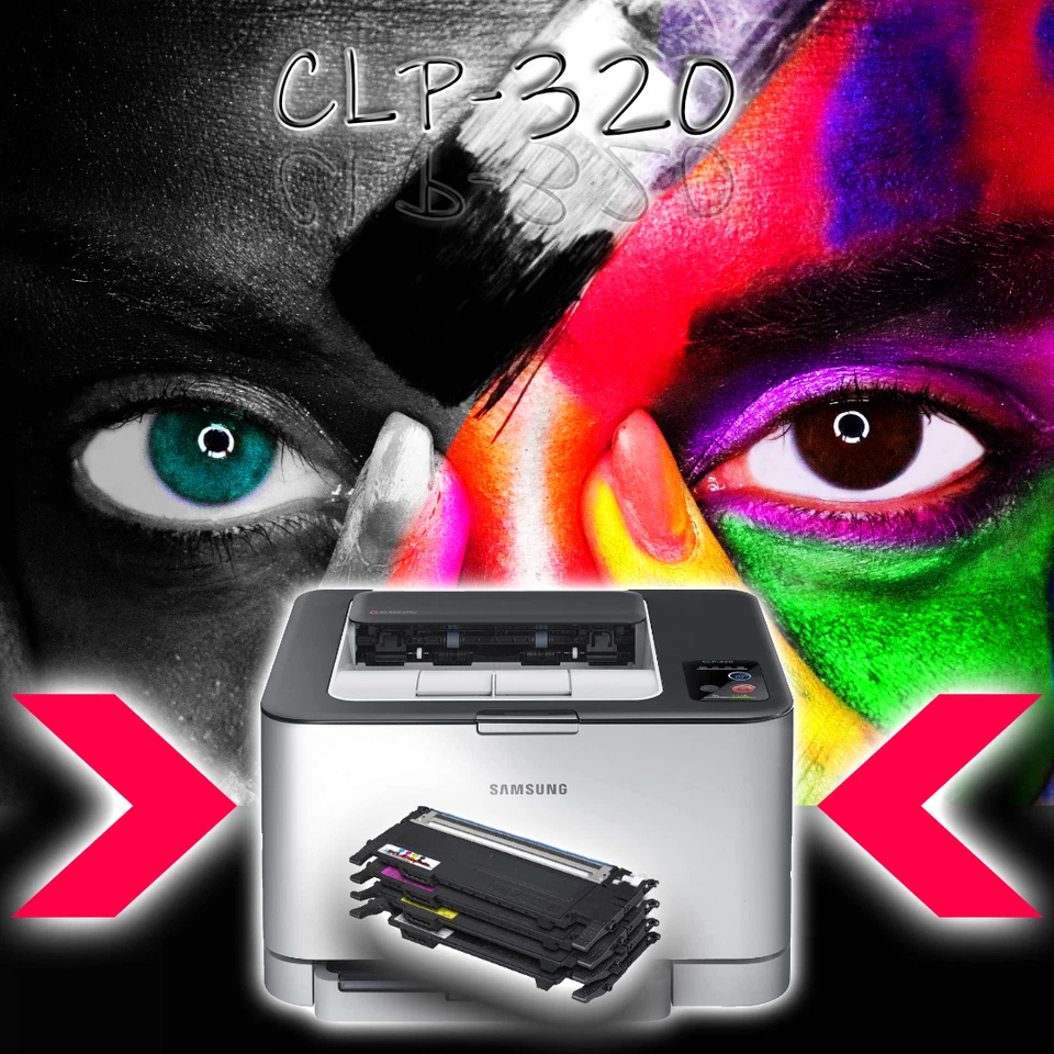 SAMSUNG Farblaserdrucker CLP-320 inkl. neue Toner