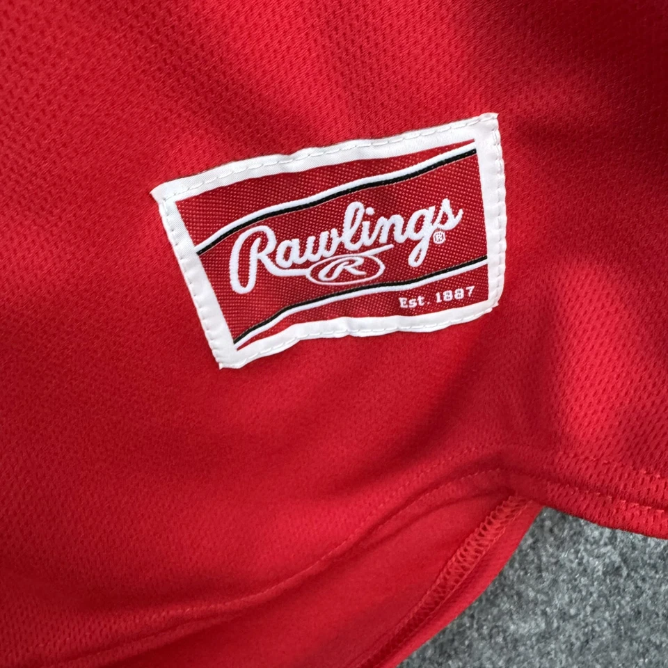 Camiseta de béisbol Rawlings Philadelphia Phillies MLB para adulto talla 2xl roja Foto 3 de 4