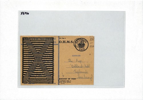 GB AUSTERITY Official Cover OHMS (OAS Obliterated) MINISTRY OF FOOD 1940s XE96 - Picture 7 of 10