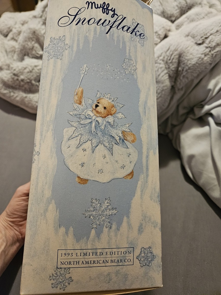 Muffy VanderBear Snowflake North American Bear company. 1993 Rare