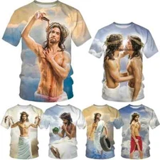 funny comical jesus god t-shirt