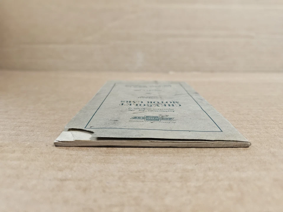 Chevrolet Universal Series AD original 1930 manual del propietario 1 de enero 1930 ¡Raro!  Foto 4 de 4