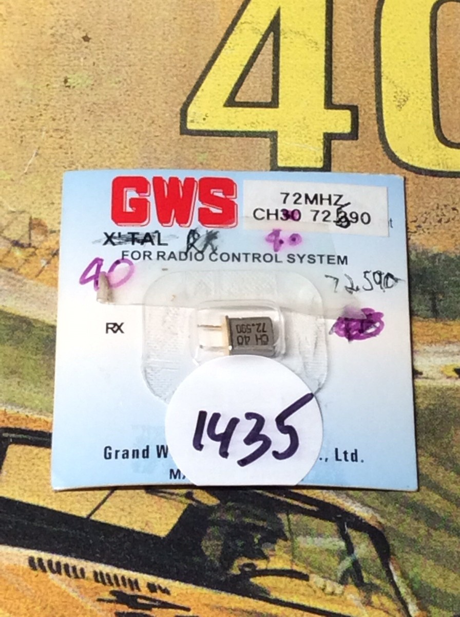 GWS Micro Crystal {CH40/72MHZ/RX/72.590} NewInPack USA Shipped | eBay