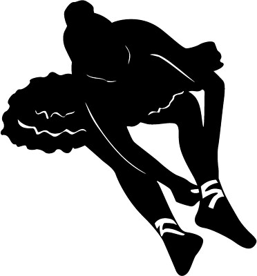 Balletttänzerin Sticker Aufkleber.    MUSTER 18