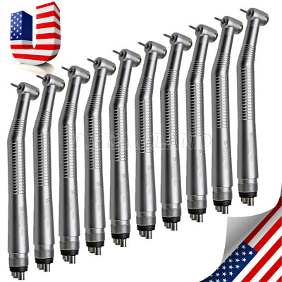 10 Dental High FAST Speed Handpiece Push Button Type 4Hole SEASKY USA NSK Style