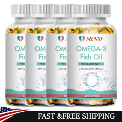 Alaska Deep Sea Organic Omega 3 Fish Oil Capsules 3x Strength 3600mg EPA & DHA