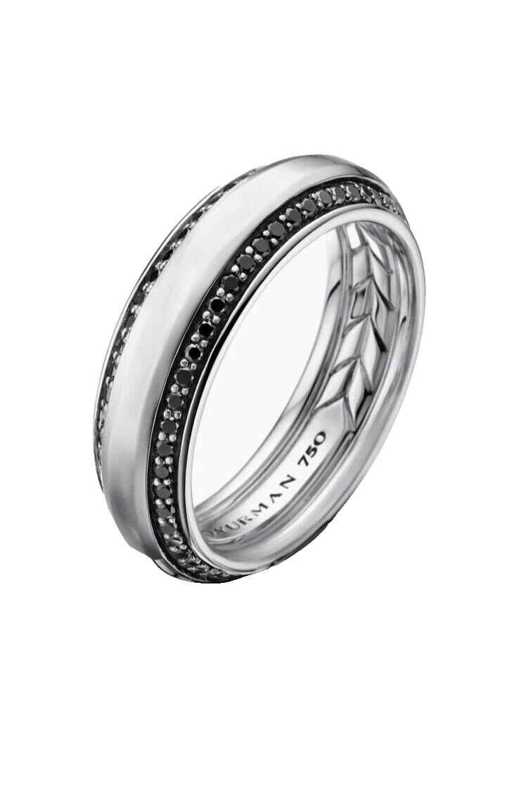 Anillos de piedra de banda David Yurman para hombres