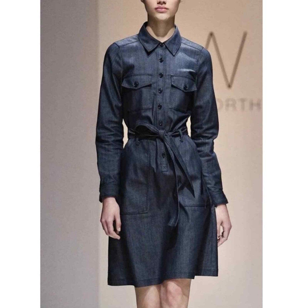 black denim belted dress black dress with denim shirt CurveWow Denim Belted Oversized Shirt Dress  Black Wash  Curvewow