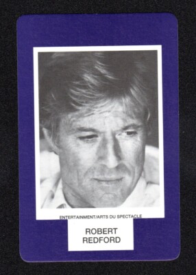 Robert Redford Actor 1993 Face To Face Game Card Canadian Issue