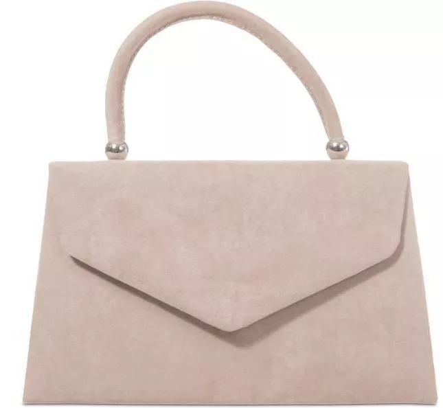 Nude suede clutch hot sale