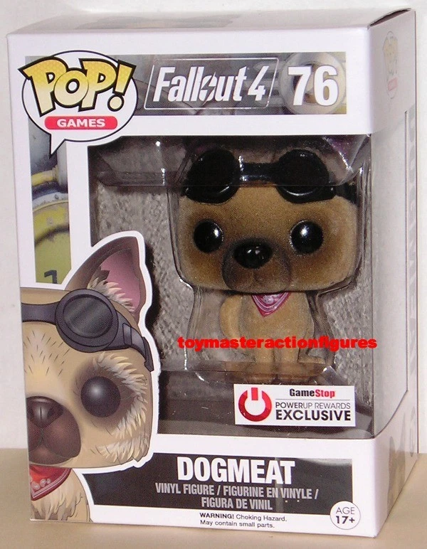 FUNKO POP 2016 GAMES FALLOUT DOGMEAT (FLOCKED) #76 GAMESTOP EXCLUSIVE In  Stock