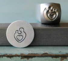 SUPPLY GUY 7mm Mother and Child Metal Punch Design Stamp SGCH-53