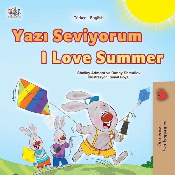 I Love Summer (Turkish English Bilingual Children's Book) Shelley Admont (U. A.)-image