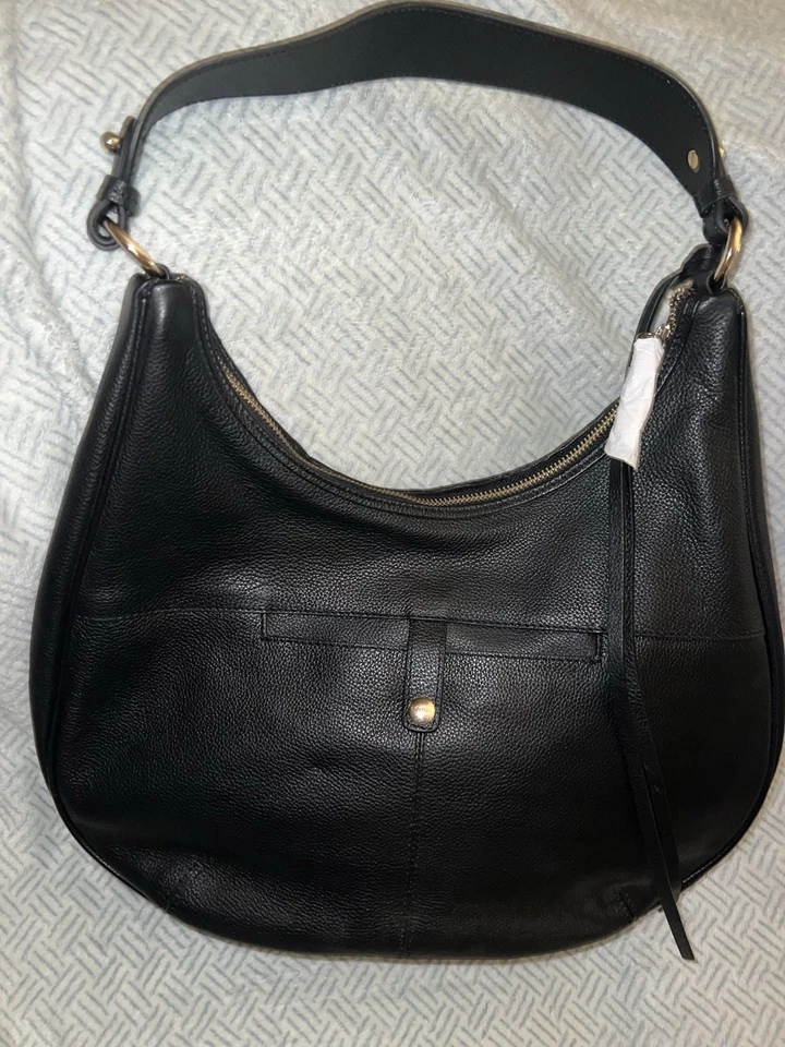 Bolso Hobo Caravana Cuero Tejido LODIS Negro Nuevo con Etiquetas-Defectos Foto 2 de 4