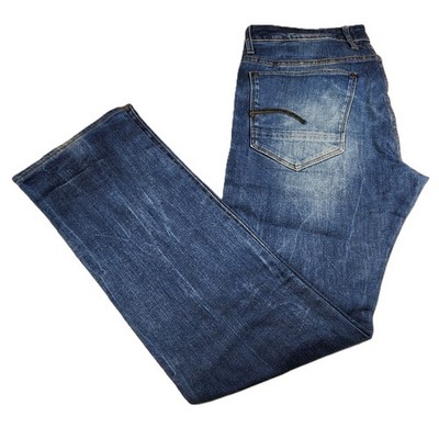 G-Star RAW Revend Herren Straight Blue Jeans W34 L32 Denim Button Fly