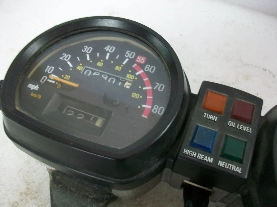 Yamaha XS750 1982 1983 Medidores Velocímetro Velocímetro Tacómetro Medidores de tablero XS 750 Foto 2 de 4