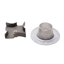 Metal Spinner Plate & Funnel Kit | Powder-Coated Metal | 4 outlets