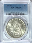 1885 O $1 Morgan Silver One Dollar PCGS New Orleans BU MS63
