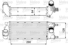 VALEO Ladeluftkühler 818585 für FIAT PANDA VAN 500 312AG1A 312AXG1A 312 AXG11