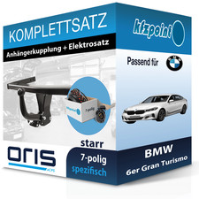 F�r BMW 6er Gran Turismo 06.17- ORIS Anh�ngerkupplung starr + 7polig E-Satz neu