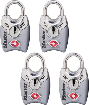 4689Q TSA Approved Luggage Lock, 4 Pack, Colors May Vary