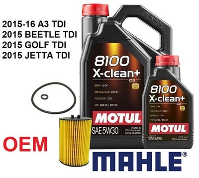 Motul Motor Oil Change Kit; VW 2.0 TDI Diesel engine spec 507.00 (CVCA ENGINES)
