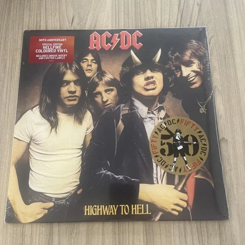 AC/DC LP Highway to Hell Hellfire Vinyl 50th Anniversary Limited imperfect cover