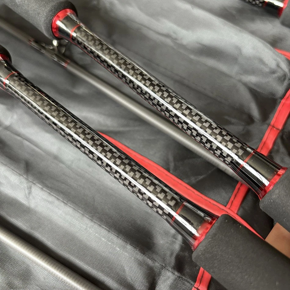 Lote de 4 cañas de pescar JUNCTUREII 7 pies 8-16 lb M carbono tourt lubina EE. UU. Foto 3 de 4