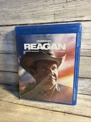 New! REAGAN (Blu-ray DVD) No Digital Ronald Reagan Biopic Shrink Tear Mint Discs