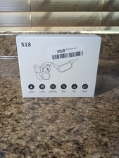 Bone Conduction Headphones S18 Wireless  MP3 Dual Mode Open Ear Waterproof Blac