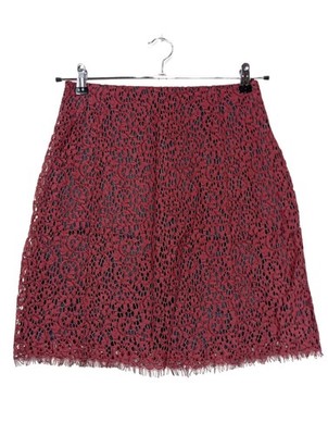 CARVEN Spitzenrock Damen Rock Gr. DE 38 rot-blau Casual-Look