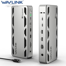 WAVLINK Thunderbolt 5 Dock Intel Certified  140W PD Dual Display 3x TB5 USB-C
