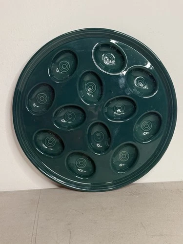Fiesta Juniper Round Egg Serving Platter 11 1/4" HLC Fiestaware
